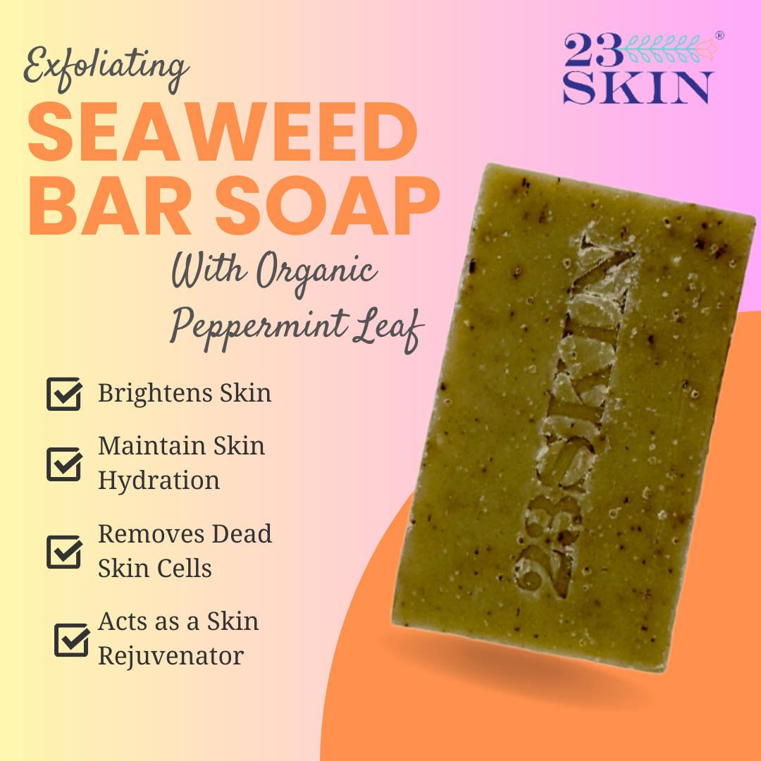 Exfoliating Seaweed Bar Soap With Organic Peppermint Leaf